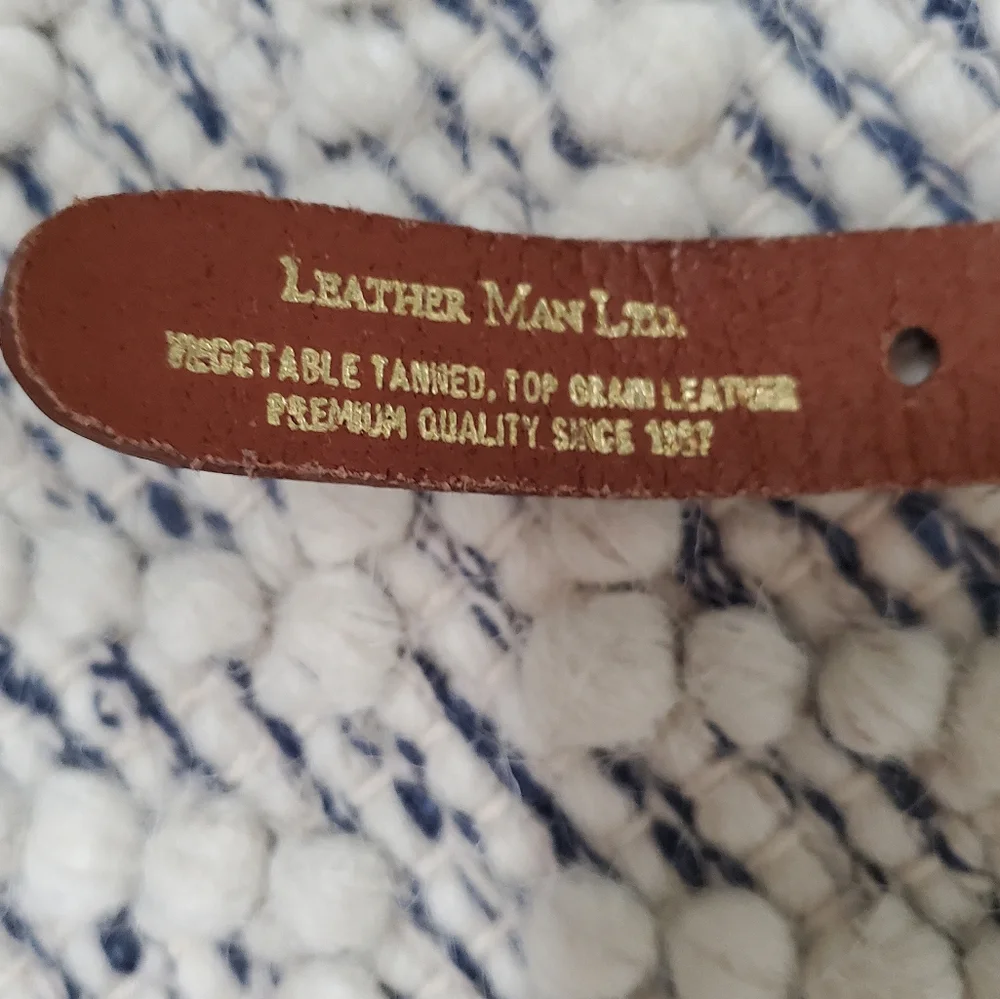 Leather Man Ltd. Canvas Belt Swordfish Novelty Print Fishing Outdoor Size 26